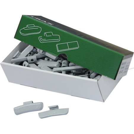 Uzsitamie balansēšanas atsvari 100x15gr., cinkoti, lieti ar plastikāta pārklājumu(TRAX), 100gab.